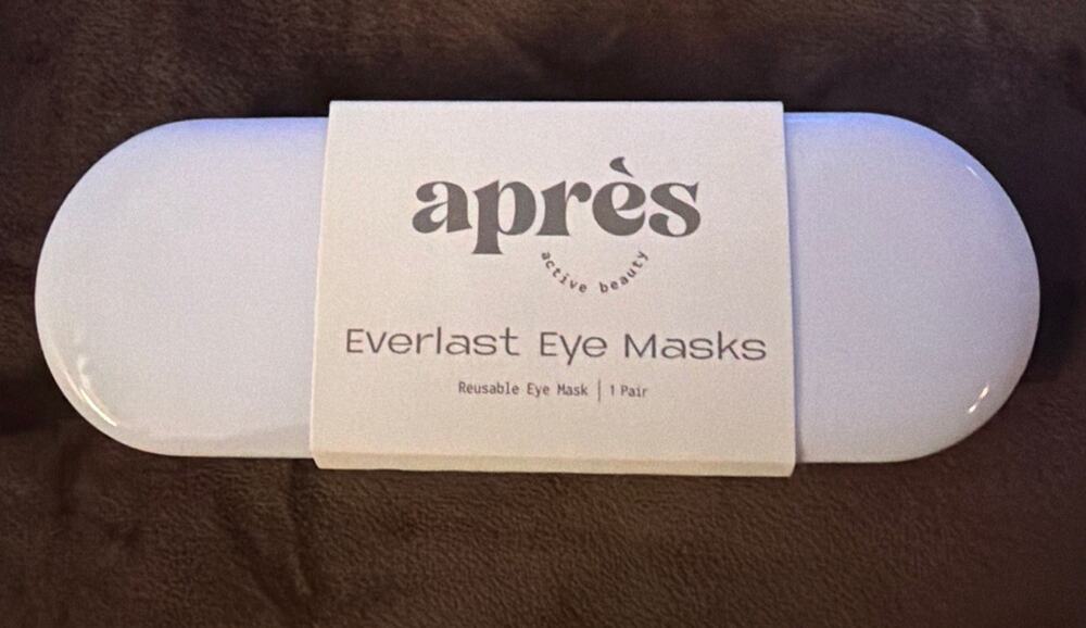 Après Beauty Everlast Reusable Silicone Eye Masks with Travel Case - Brand New